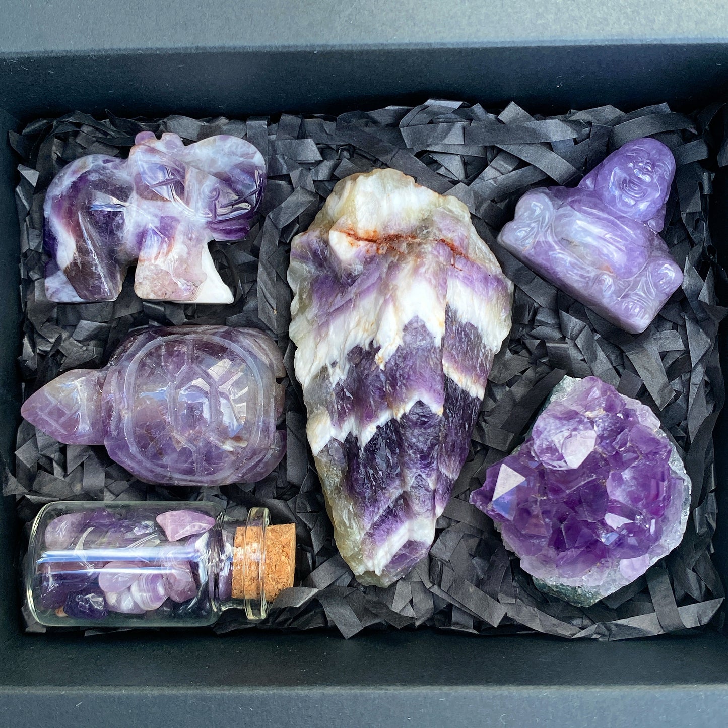Amethyst Crystal Gift Box
