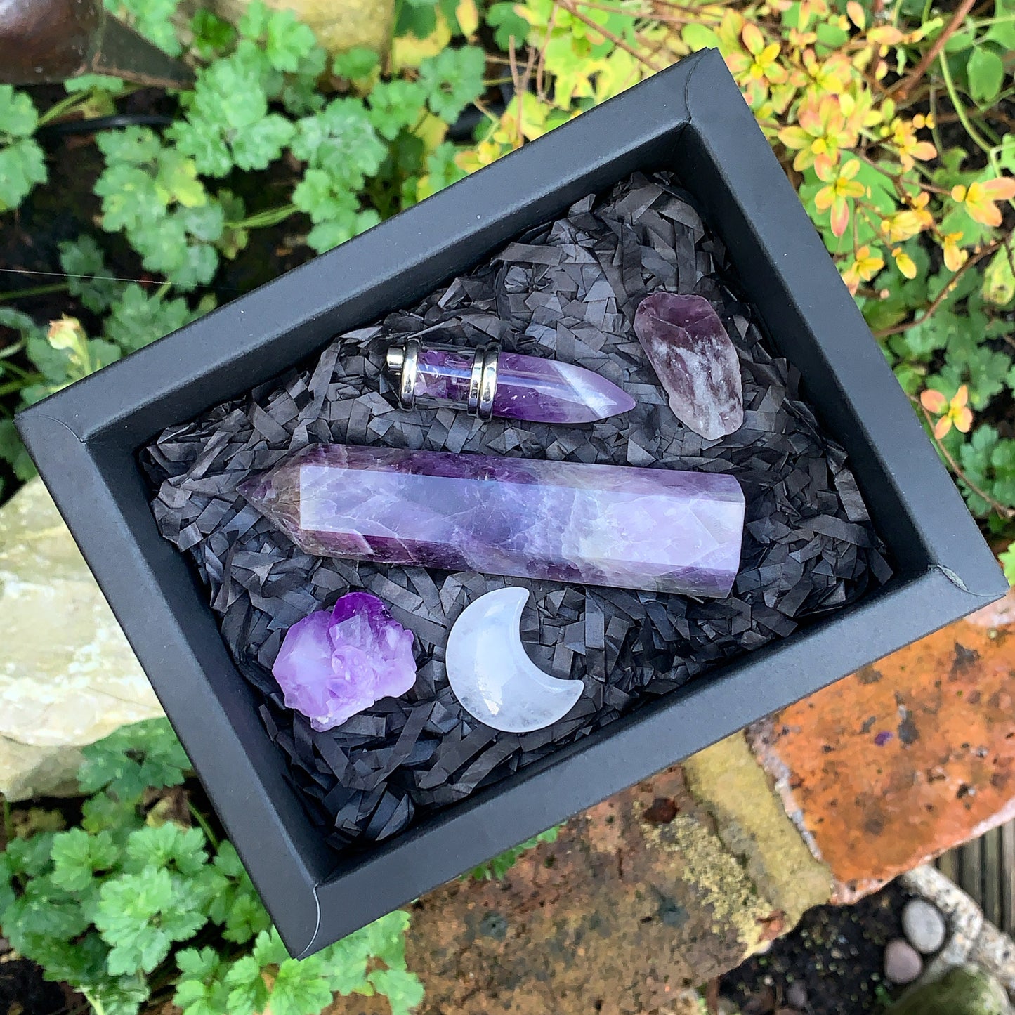 Charmed Amethyst Crystal Gift Box