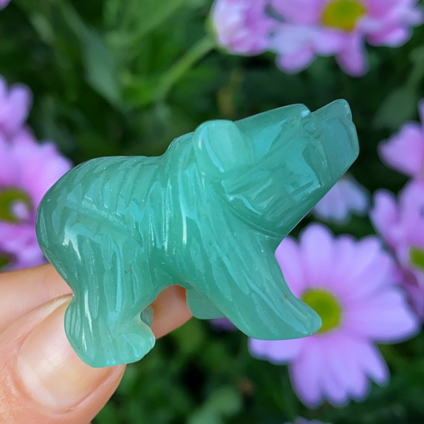 Baby Bear Crystal Carving