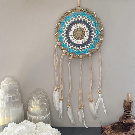 Blue Pastel Boho Dreamcatcher