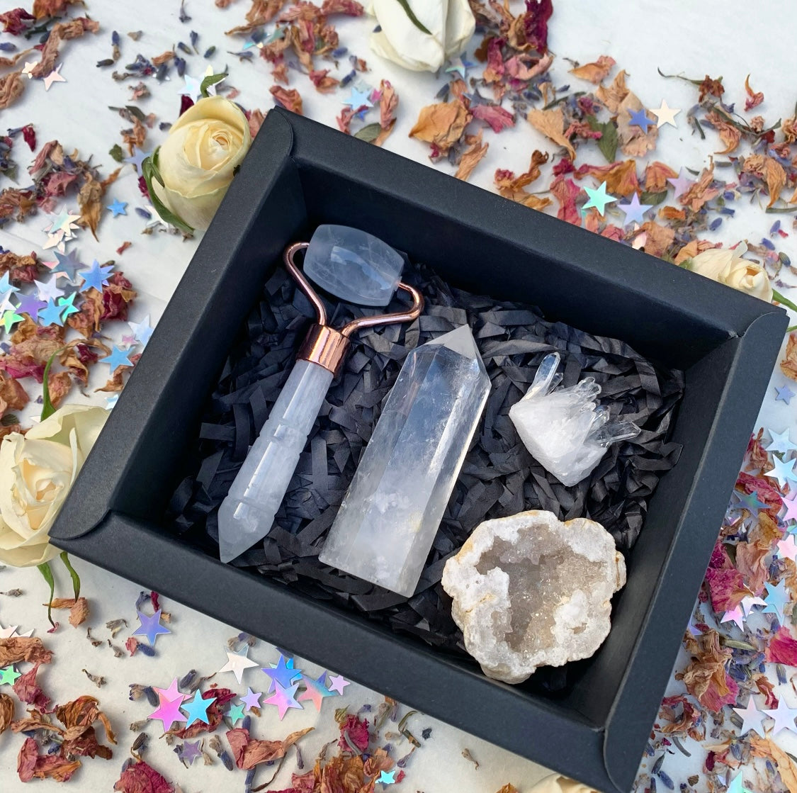 Clear Quartz Crystal Gift Box Set