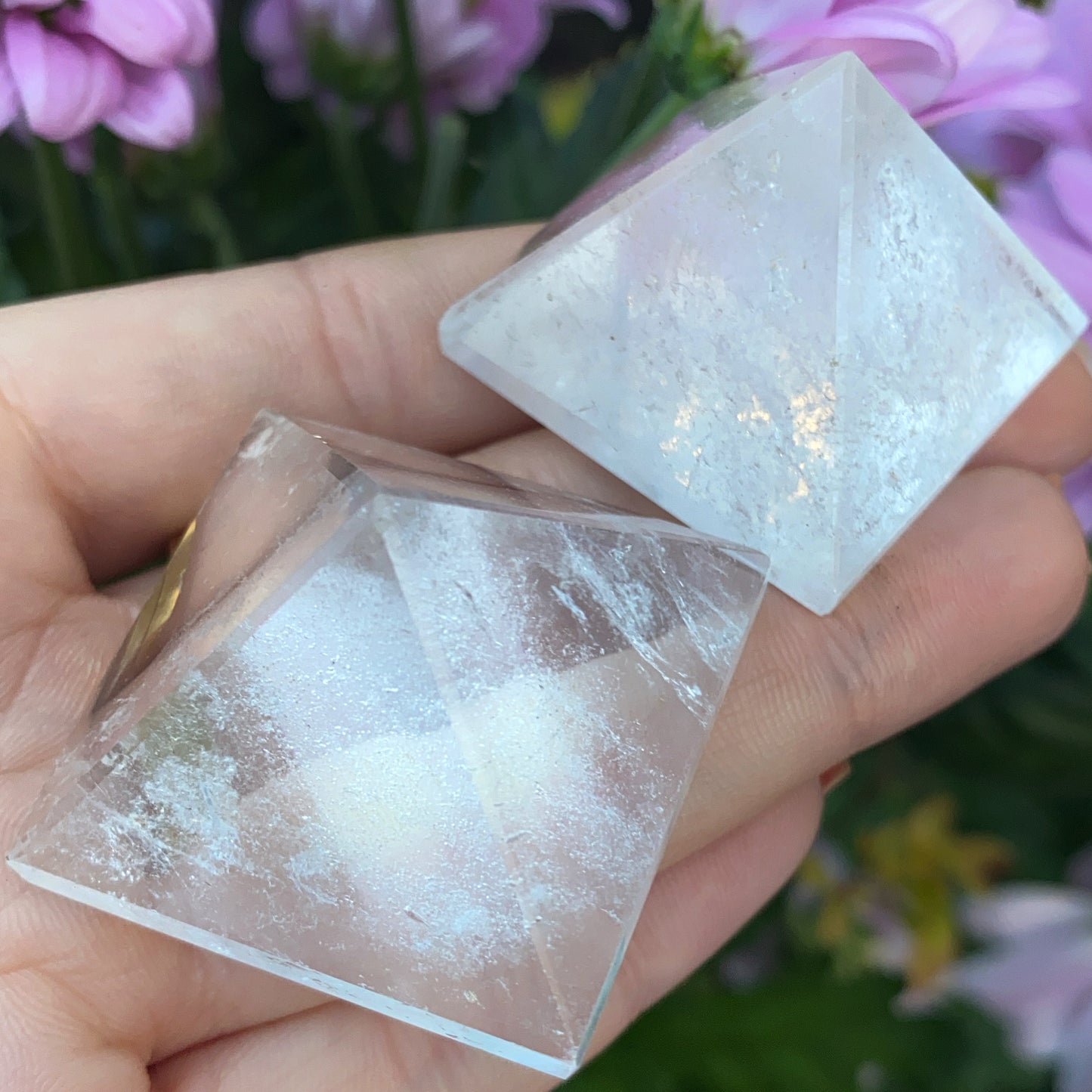 Clear Quartz Crystal Pyramid