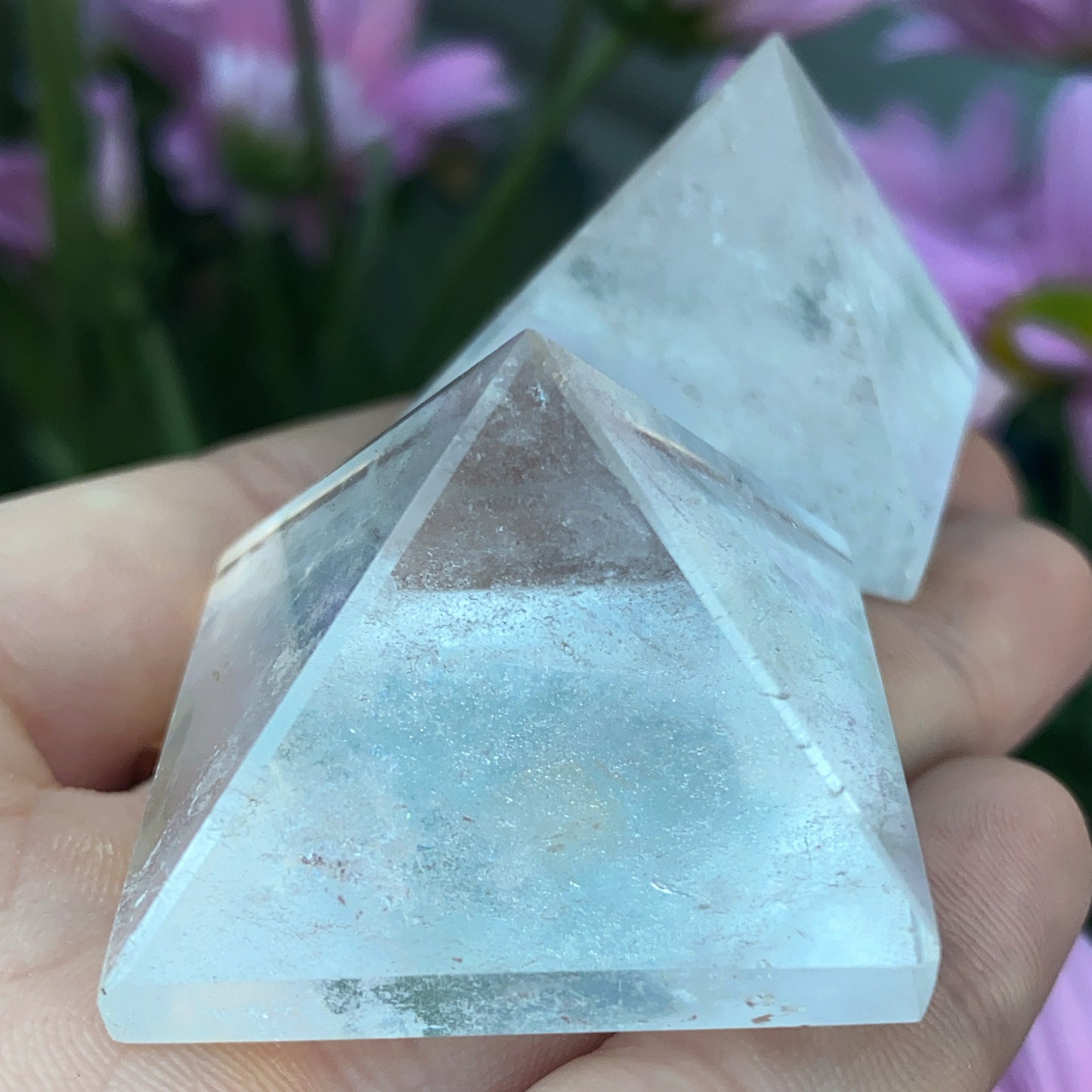 Clear Quartz Crystal Pyramid
