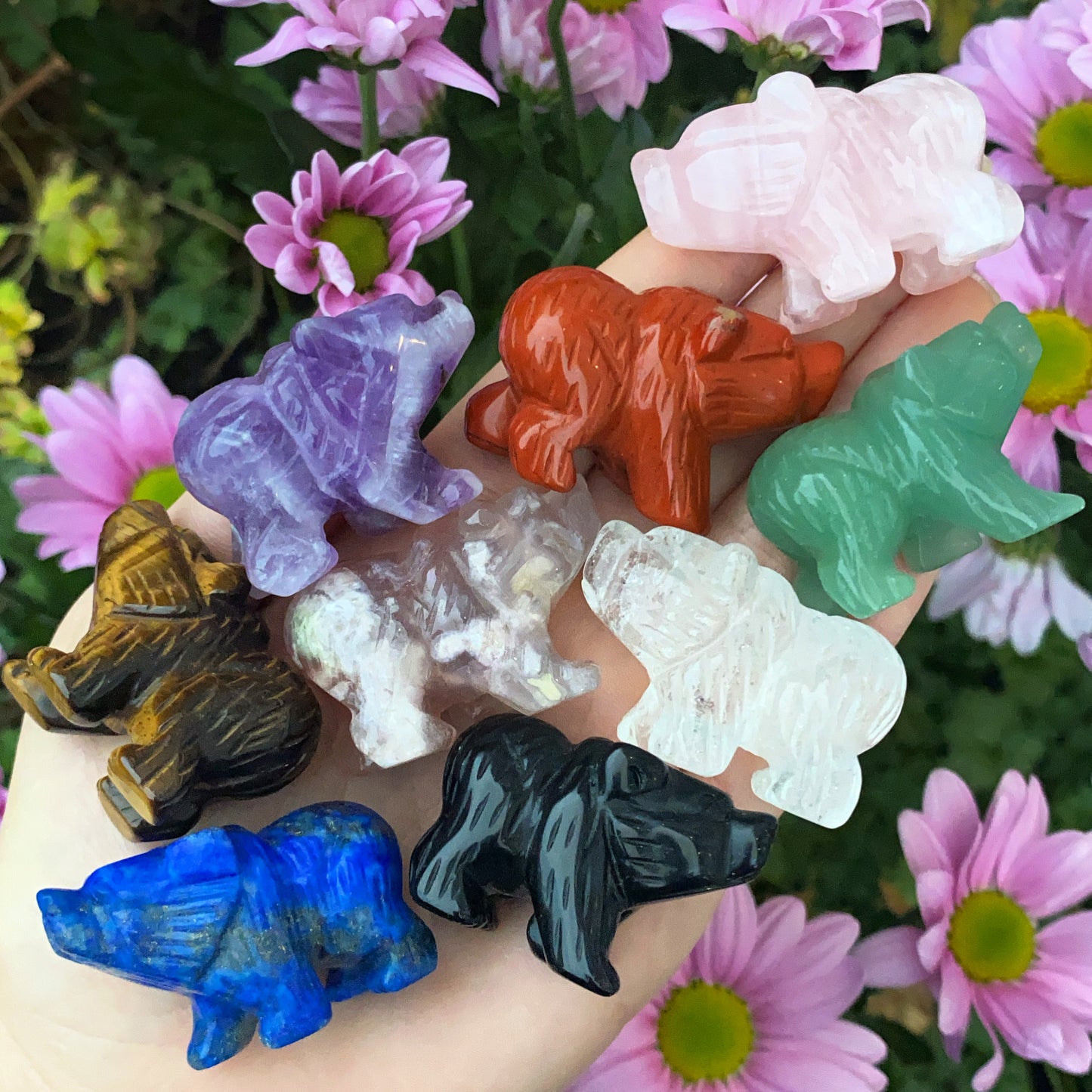 Baby Bear Crystal Carving
