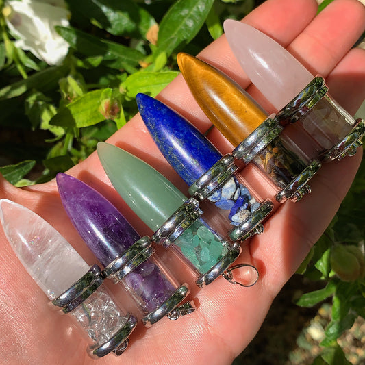 Crystal Bullet Pendant