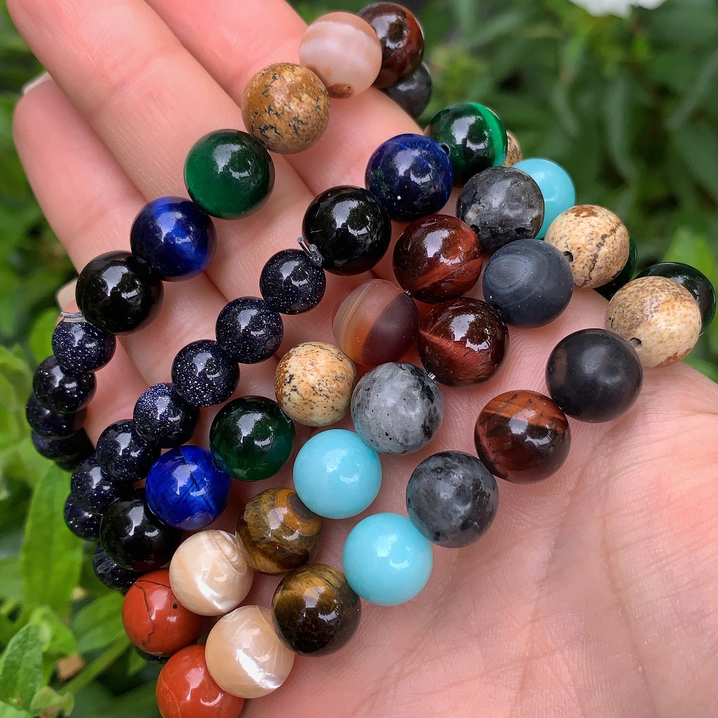 Natural Crystal Solar System Bracelet
