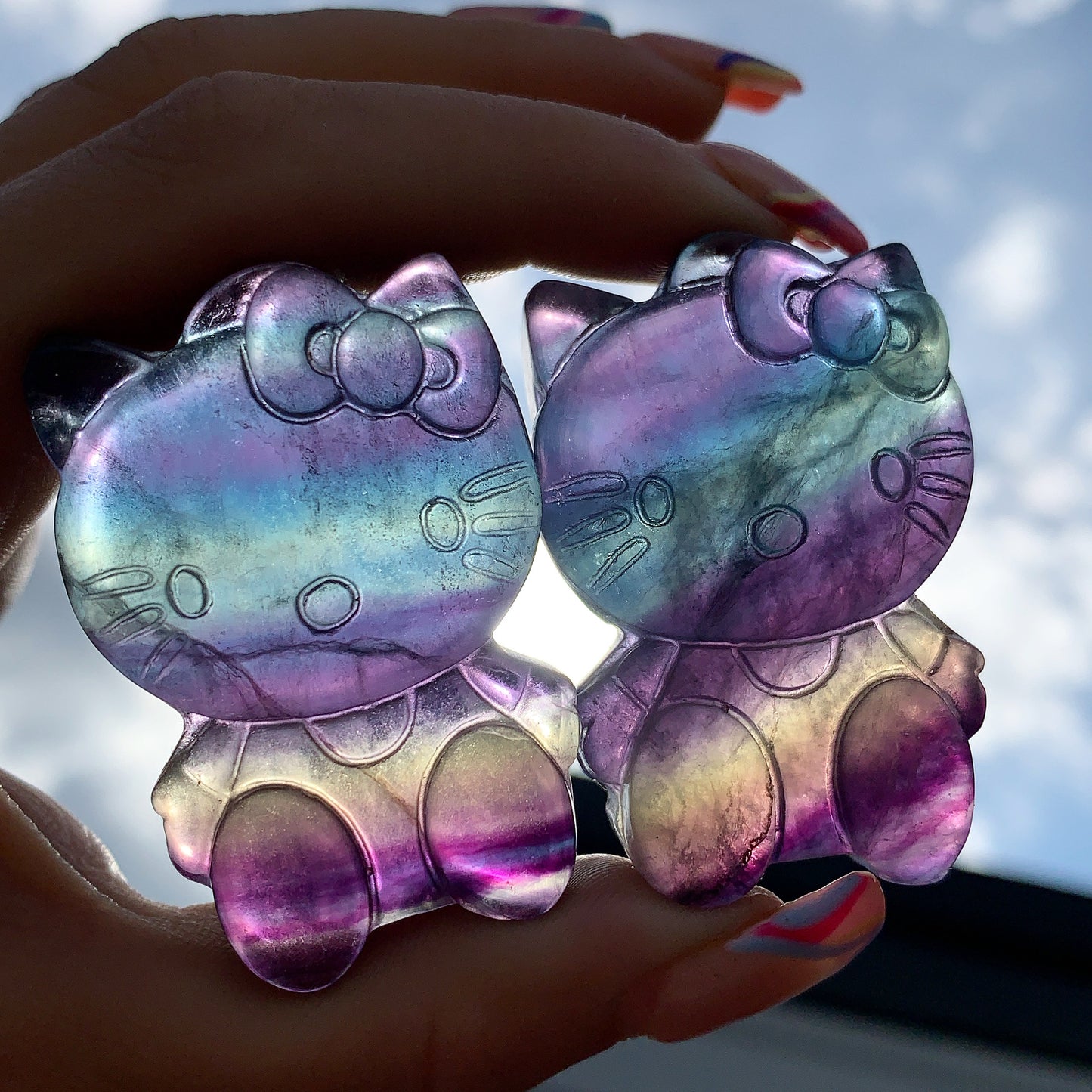 Fluorite Hello Kitty