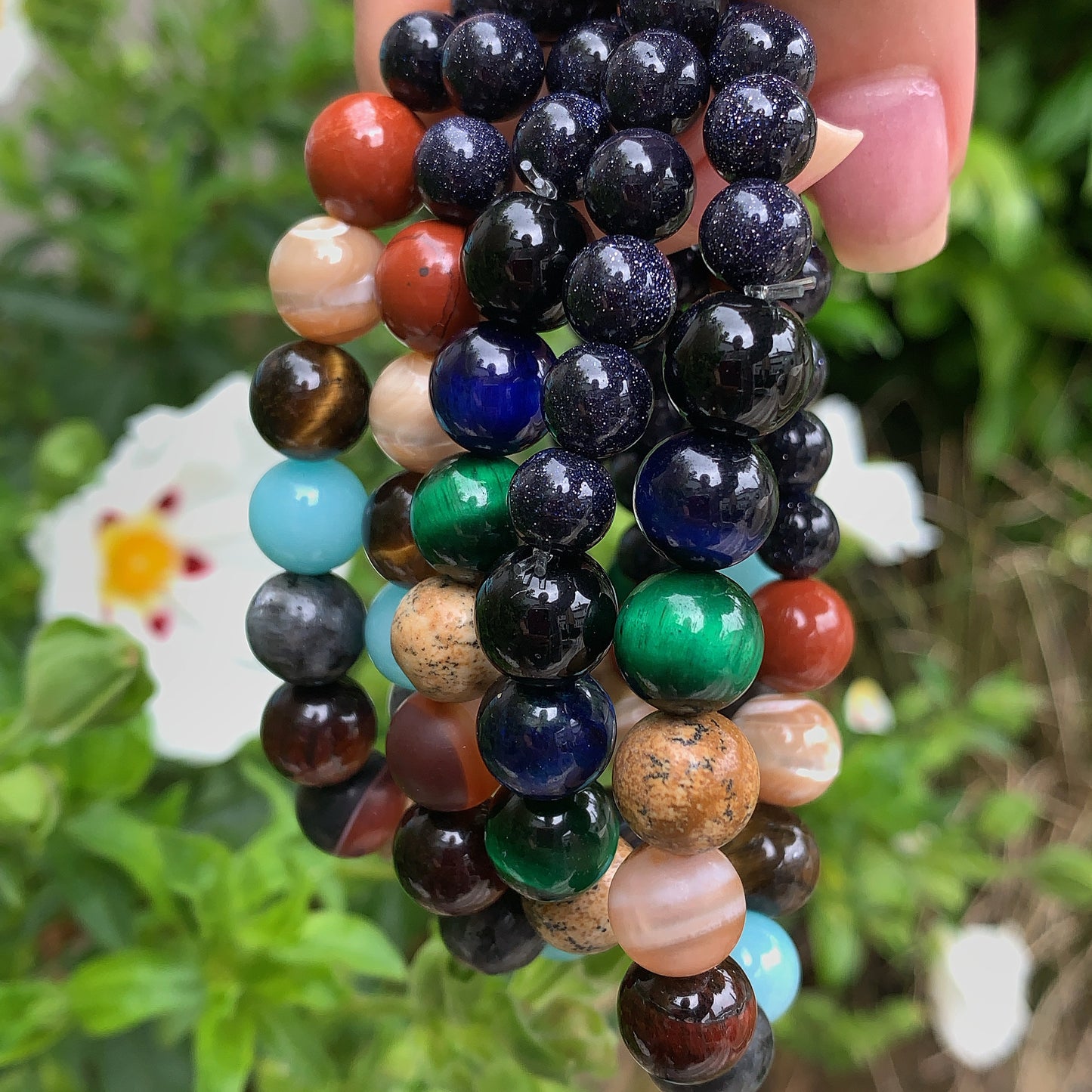 Natural Crystal Solar System Bracelet