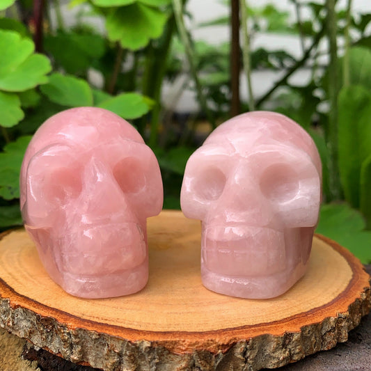 Rose Quartz Skull
