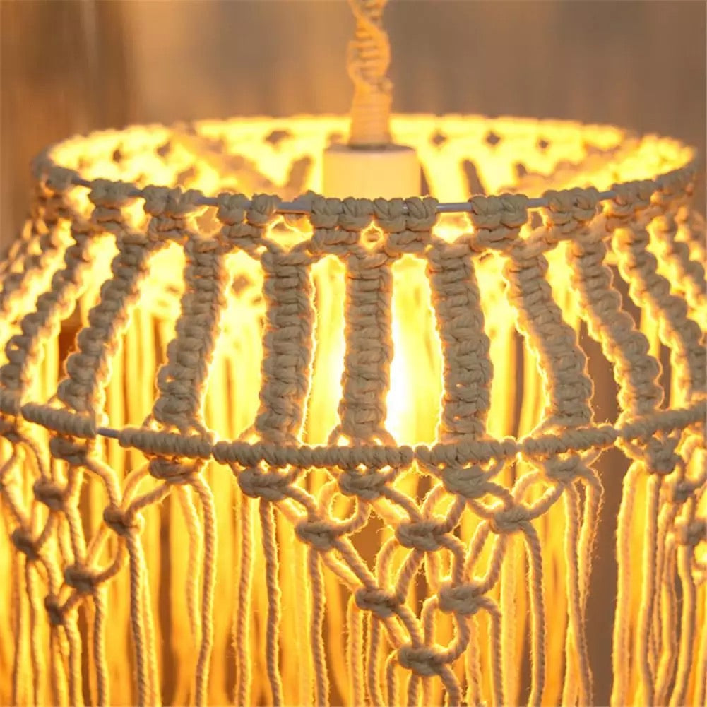 Boho Woven Lampshade