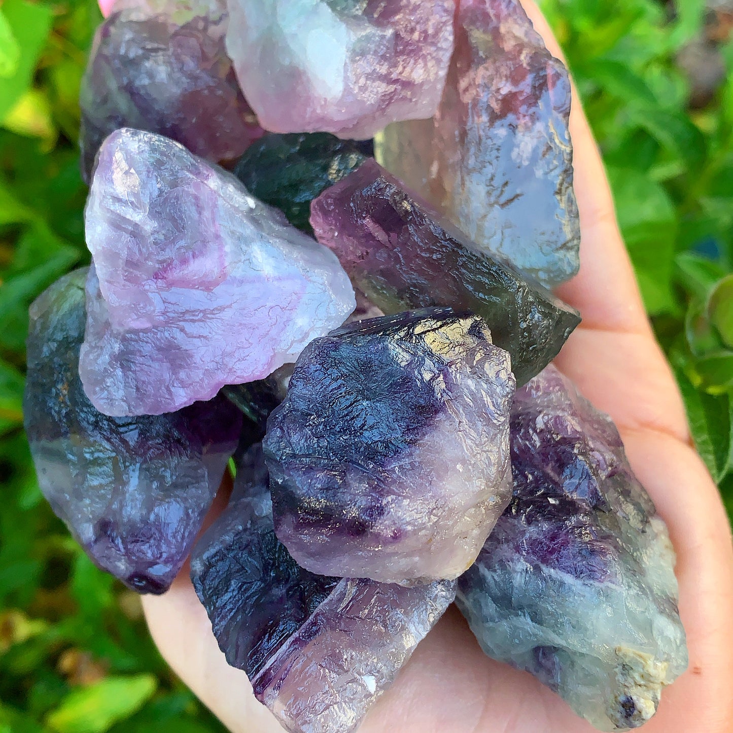 Rainbow Fluorite Rough Crystal