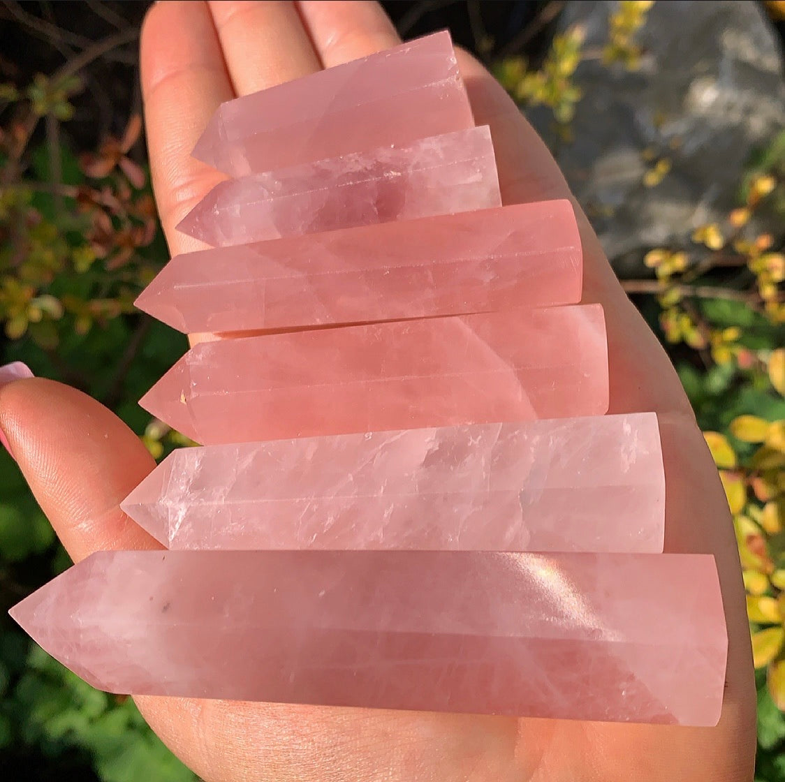 Rose Quartz Crystal Point