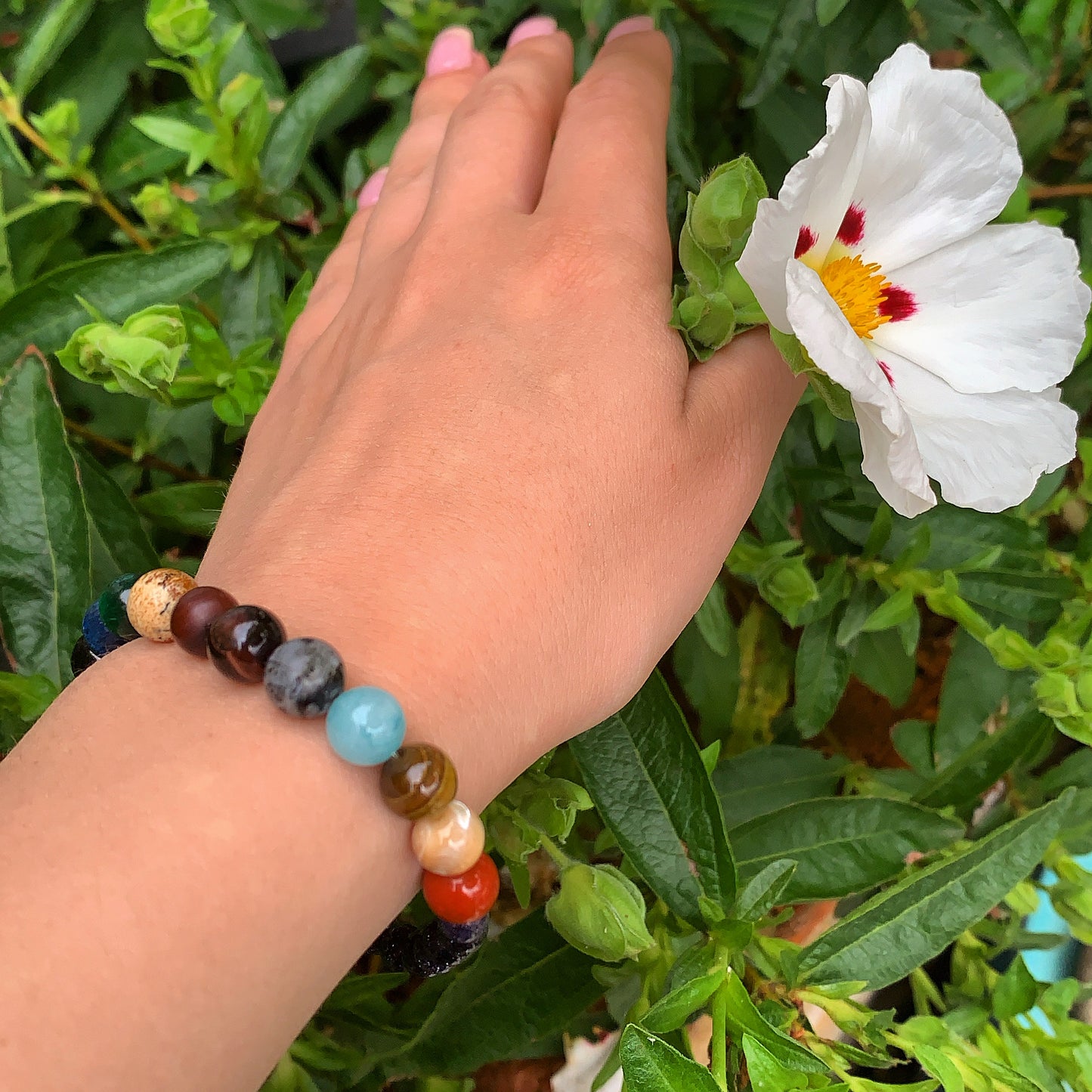Natural Crystal Solar System Bracelet