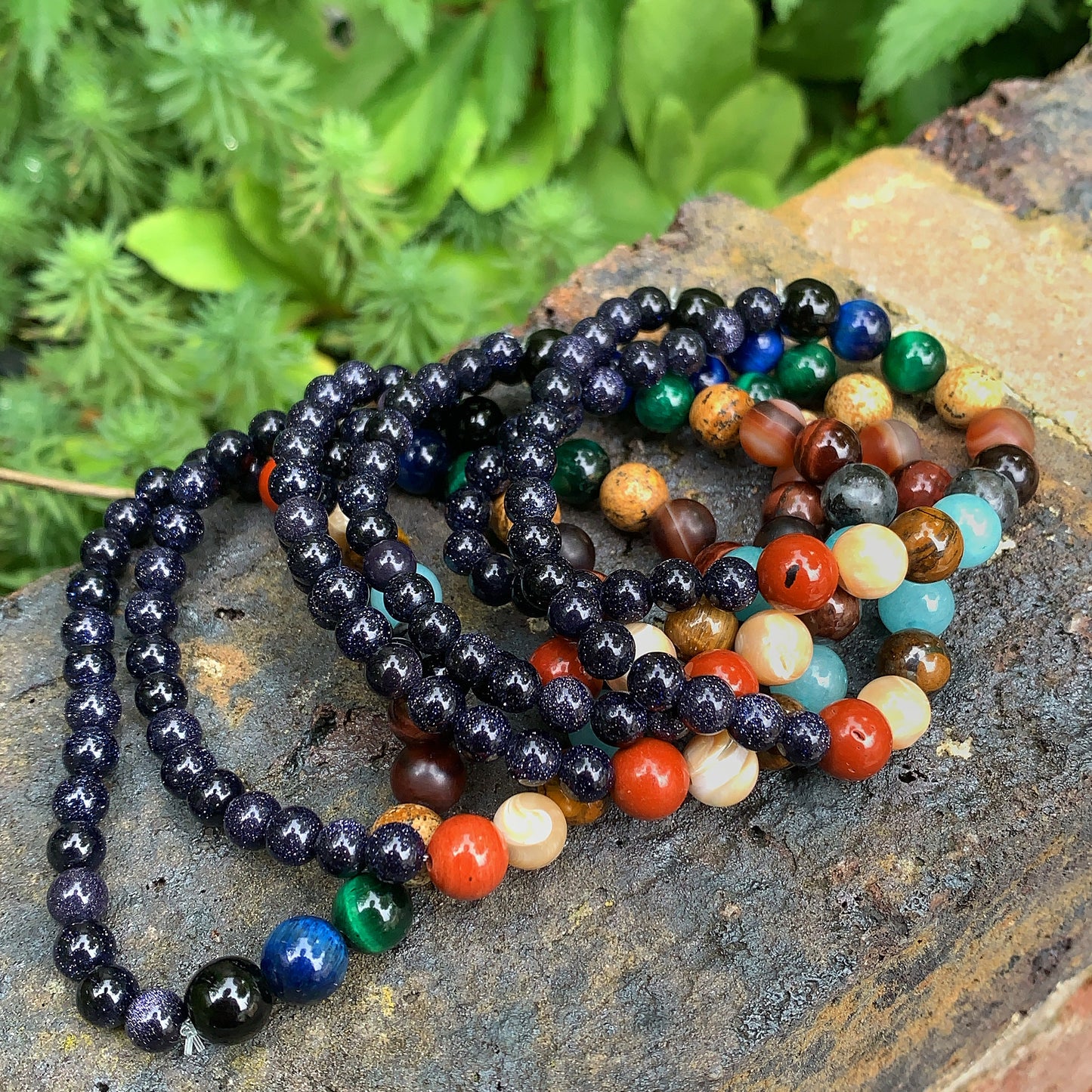 Natural Crystal Solar System Bracelet