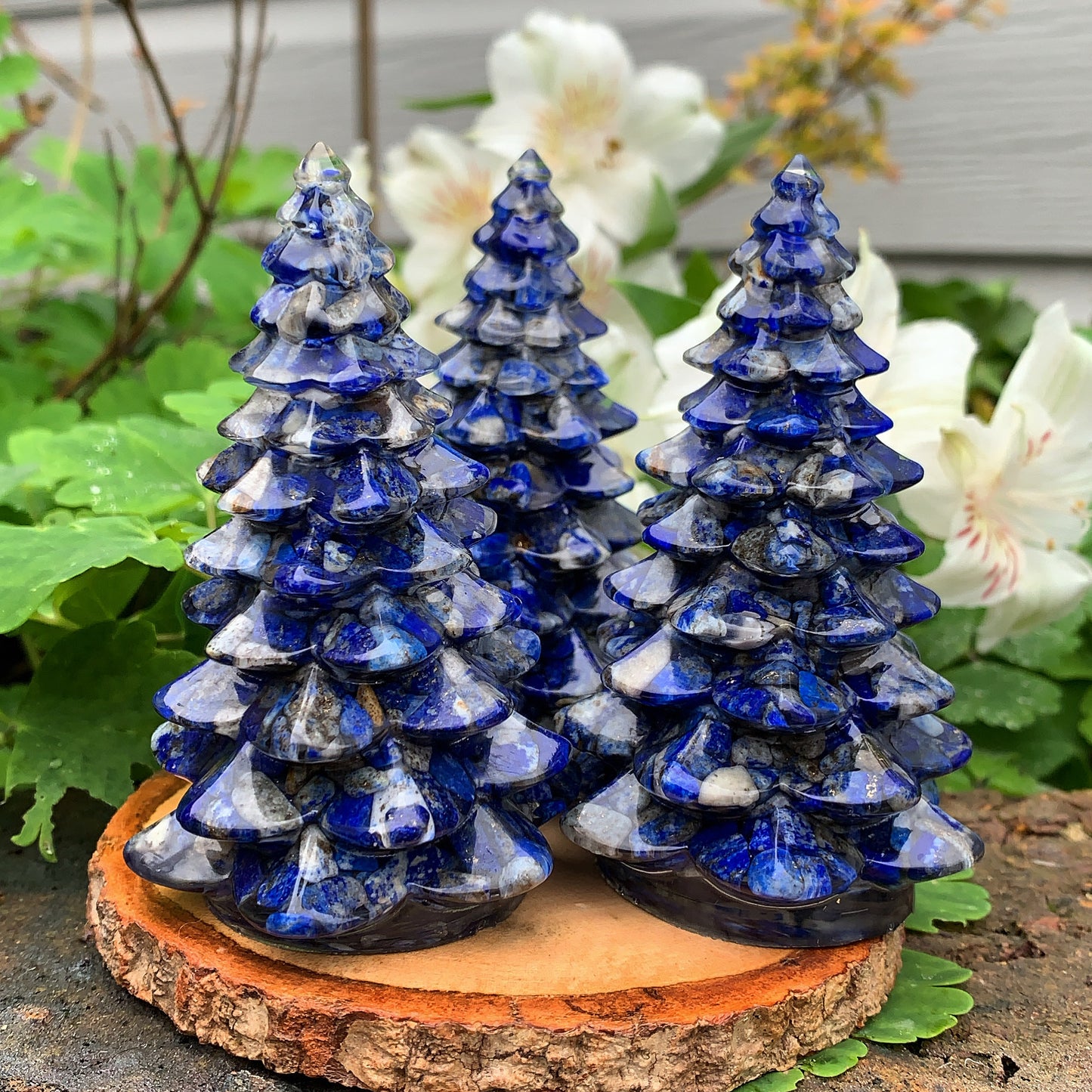 Lapis Lazuli Crystal Christmas Tree