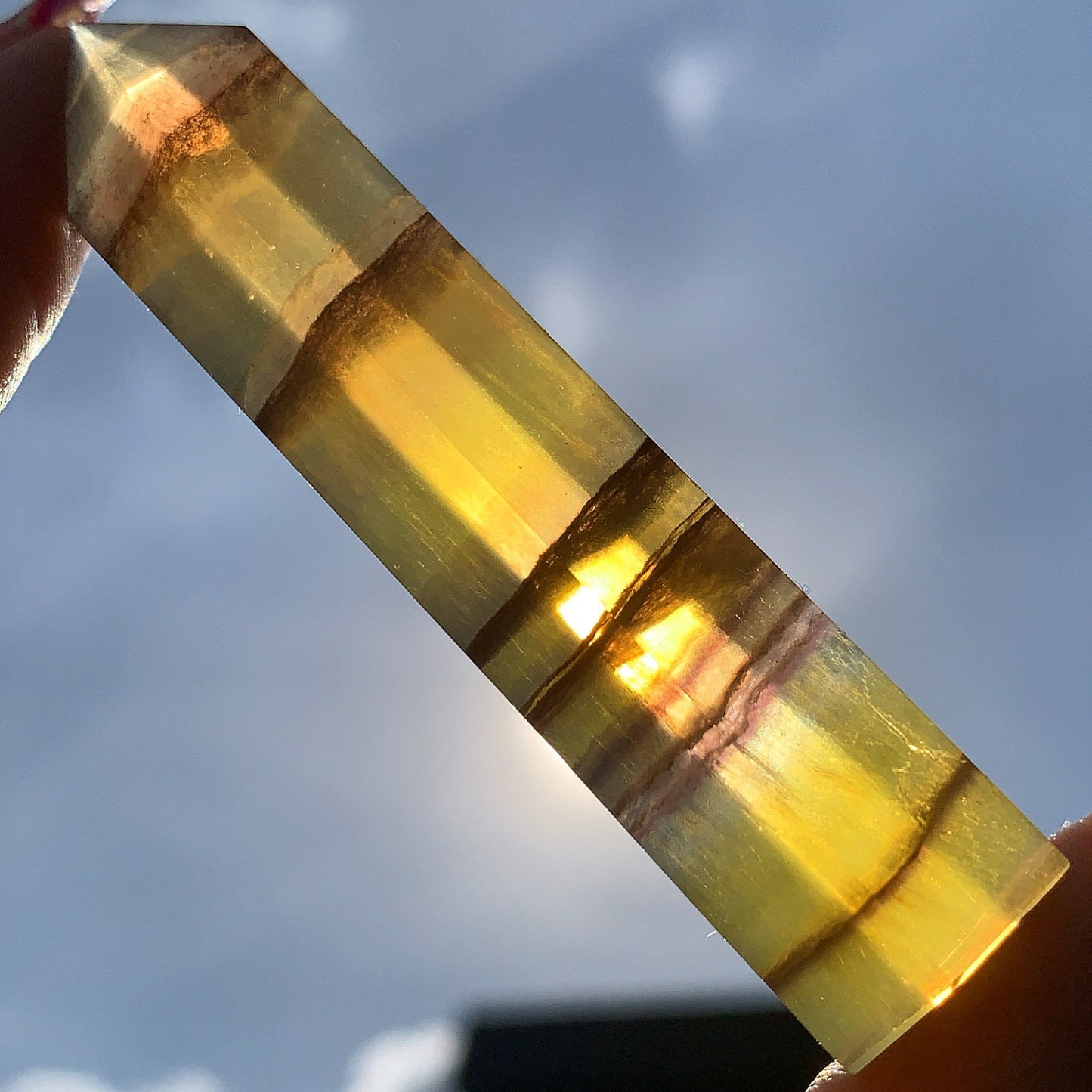 Yellow Fluorite Points
