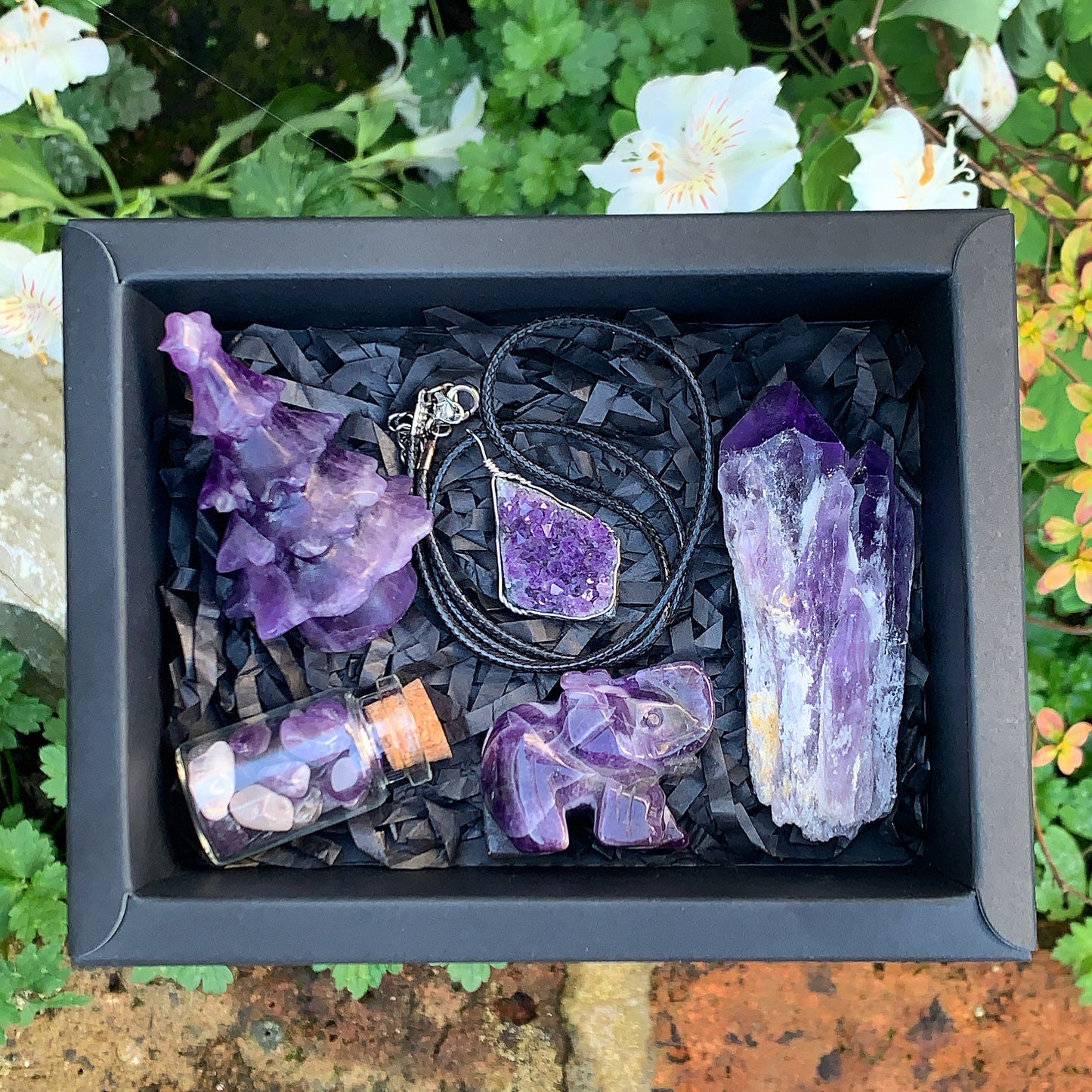 Purple Winter Crystal Gift Box
