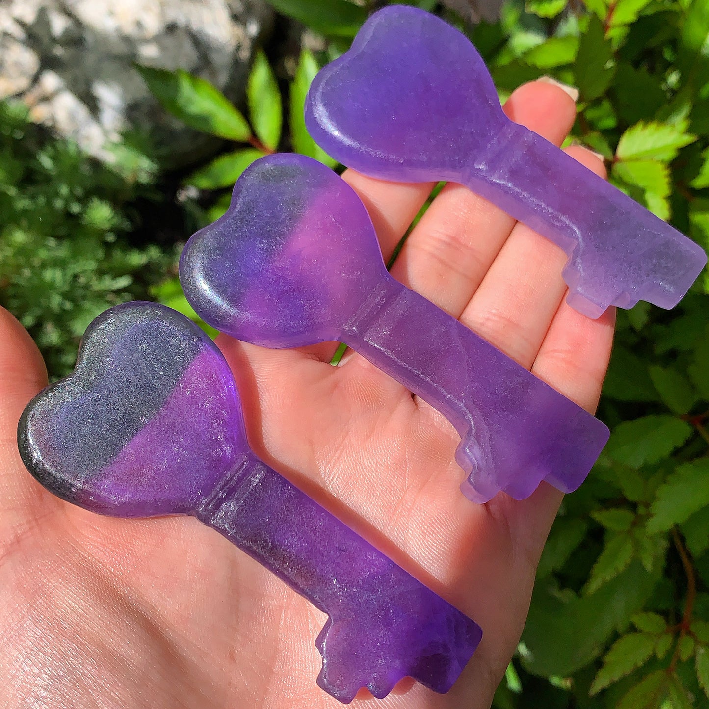 Purple Fluorite Love Key
