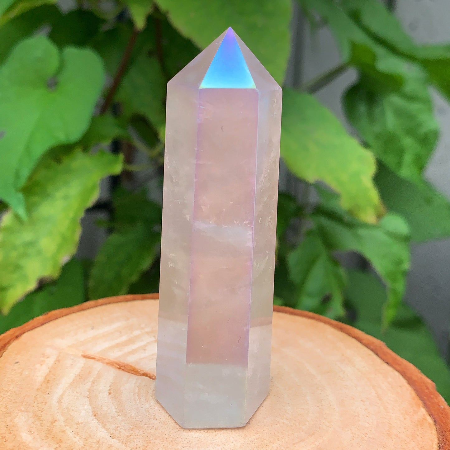 Aura Rose Quartz Point