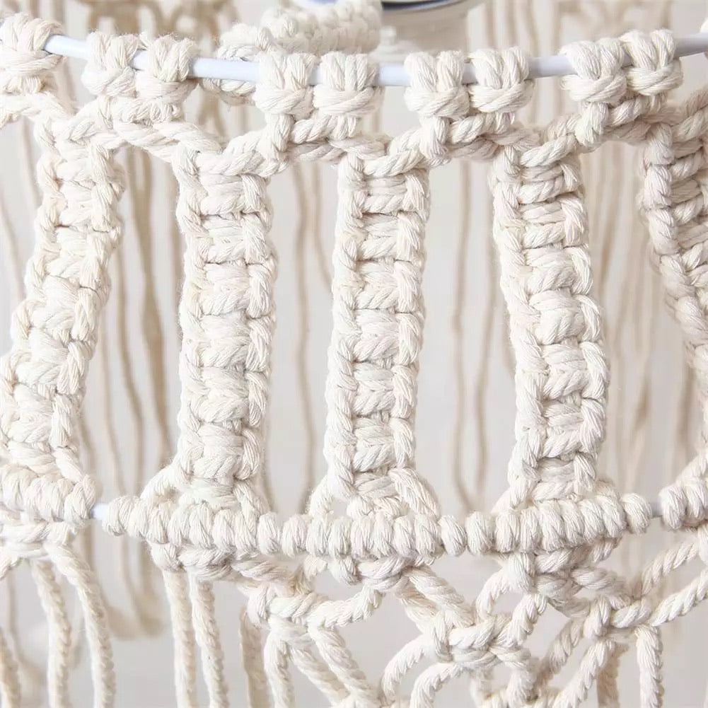 Boho Woven Lampshade