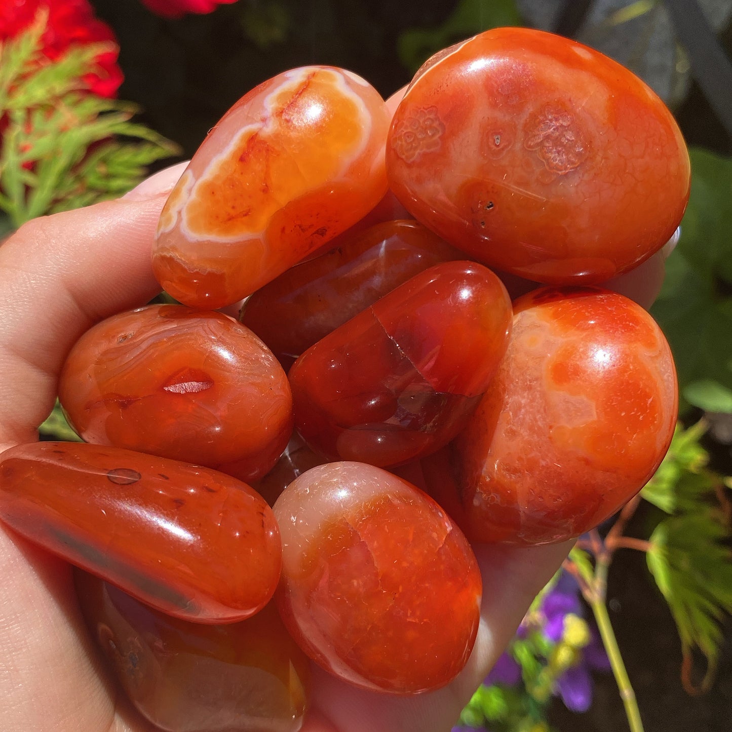 Carnelian Crystal Tumblestones