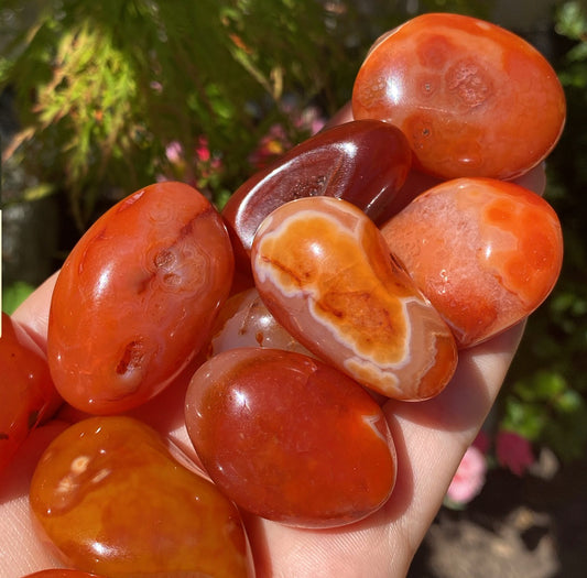 Carnelian Crystal Tumblestones