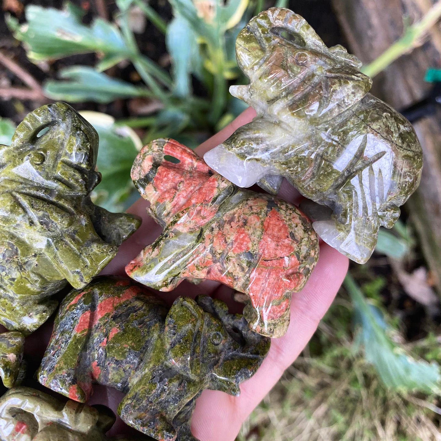 Large Unakite Elephant