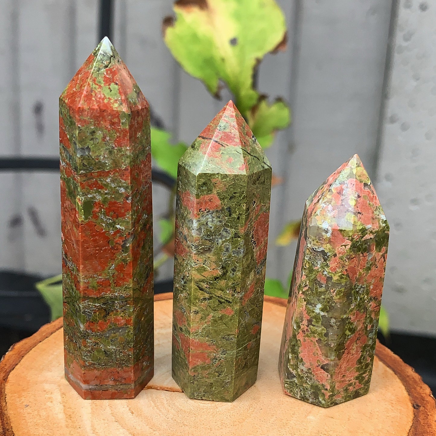 Unakite Crystal Point