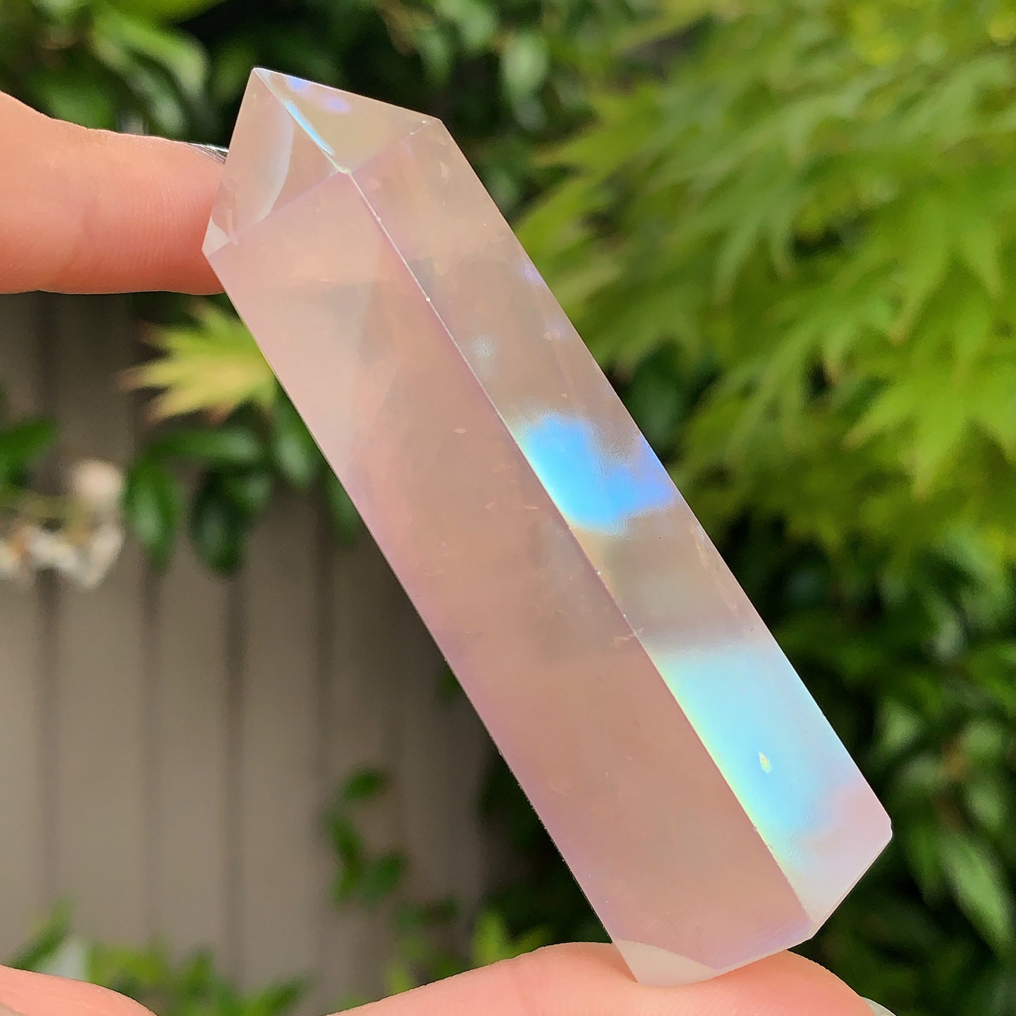 Aura Rose Quartz Point