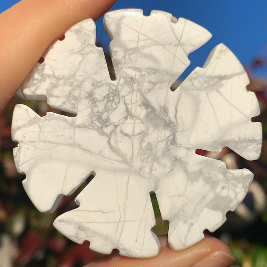Howlite Winter Snowflake