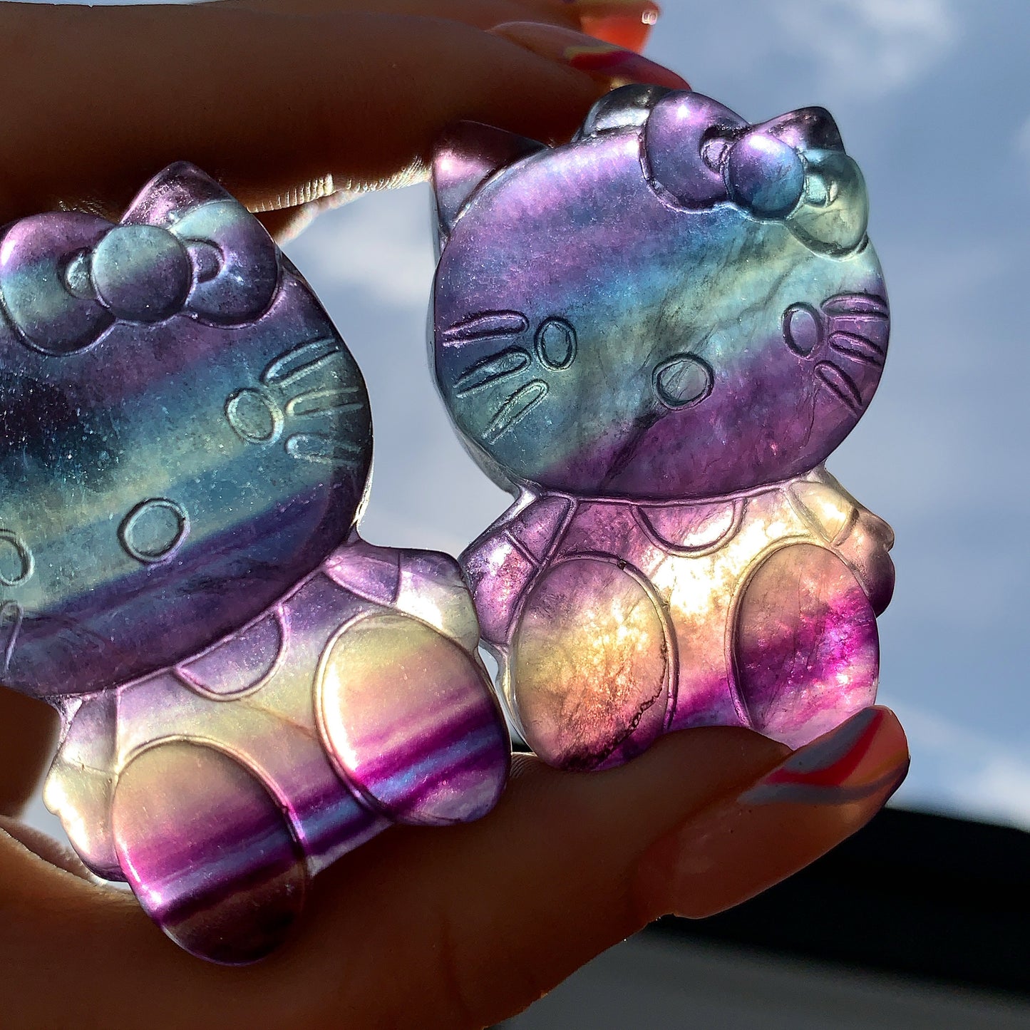 Fluorite Hello Kitty