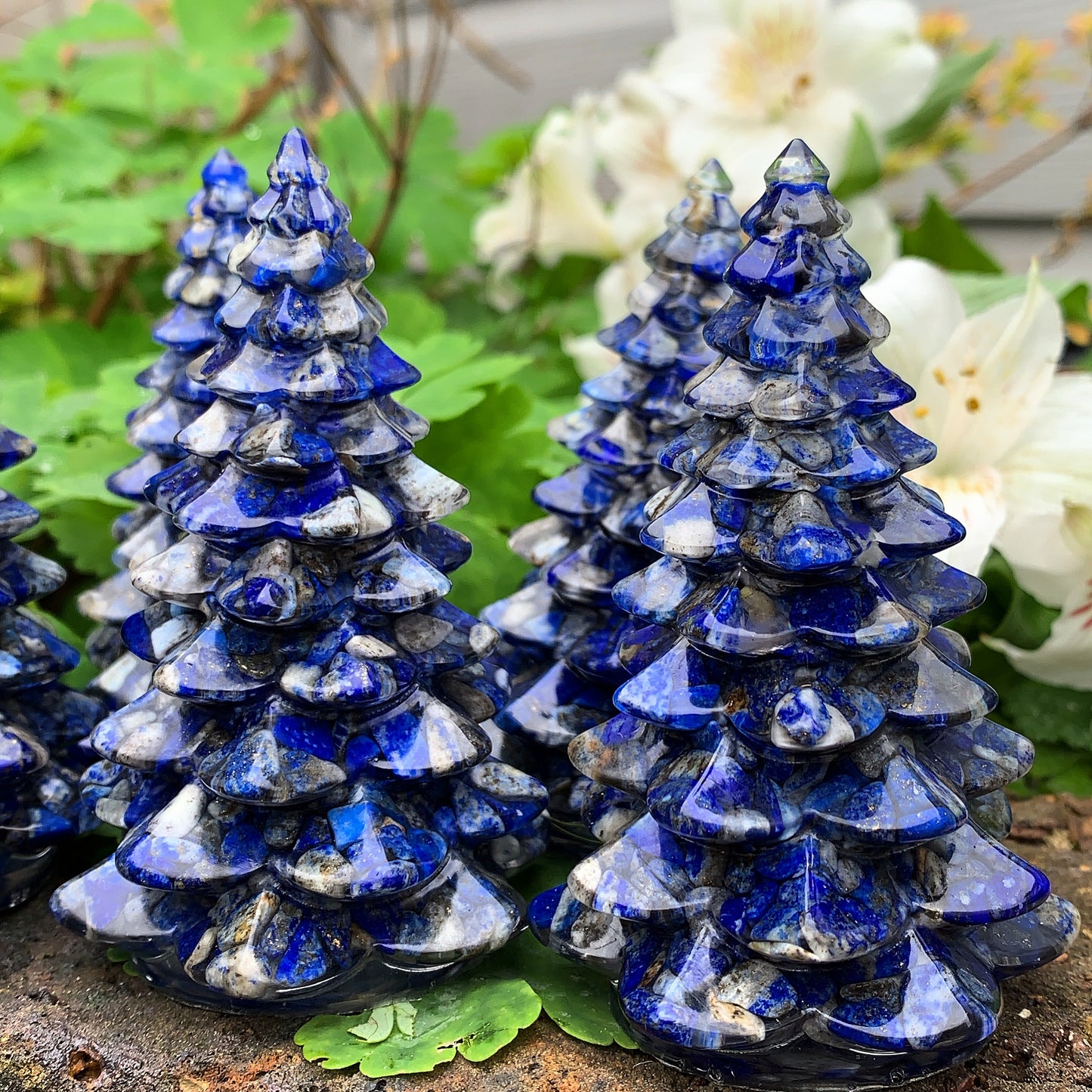 Lapis Lazuli Crystal Christmas Tree