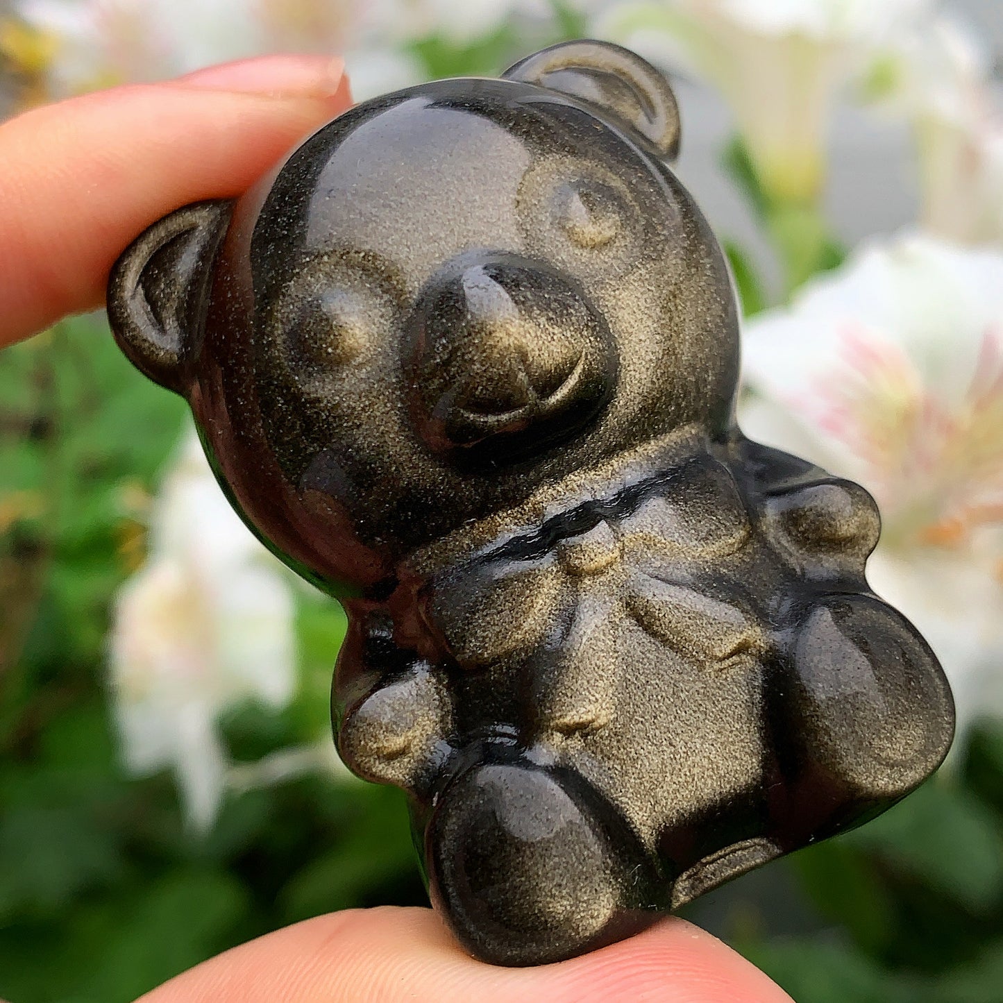Gold Sheen Love Teddy Bears