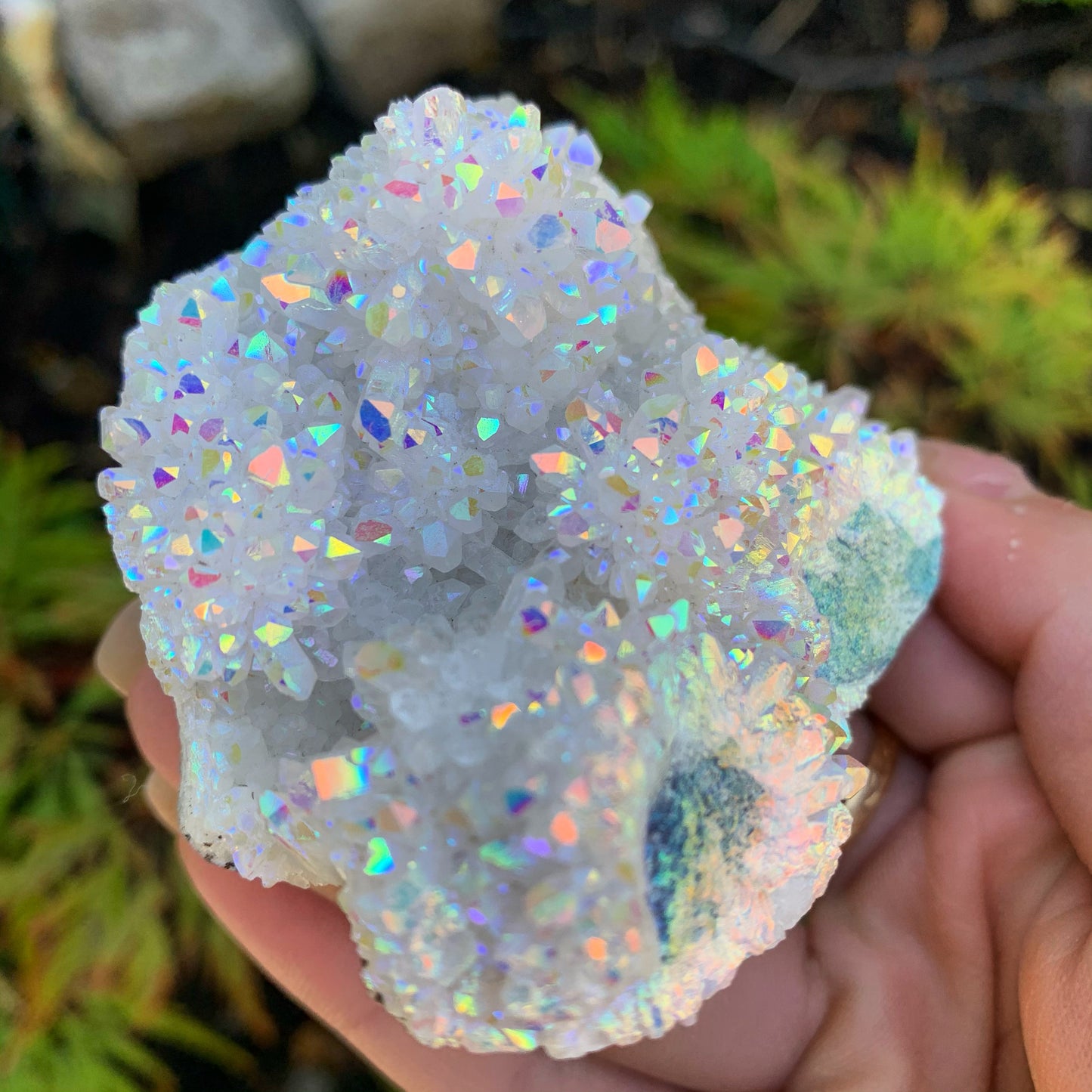 Angel Aura Quartz Cluster