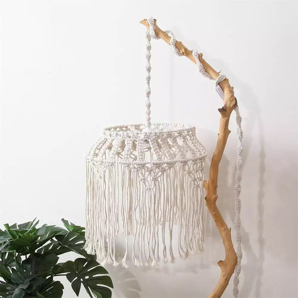 Boho Woven Lampshade
