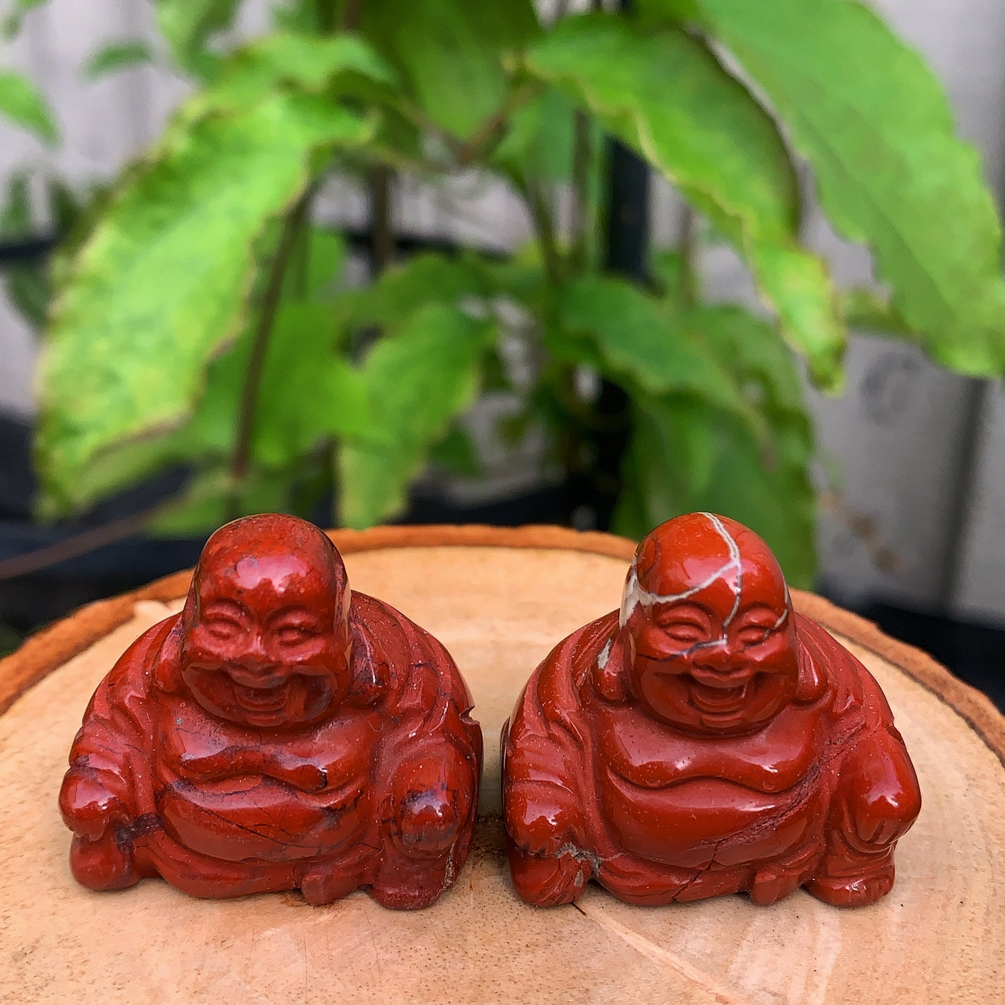 Red Jasper Laughing Buddha