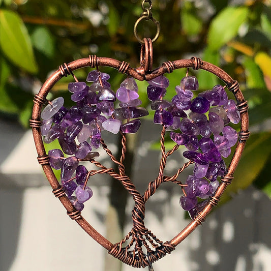 Amethyst Tree of Life Suncatcher
