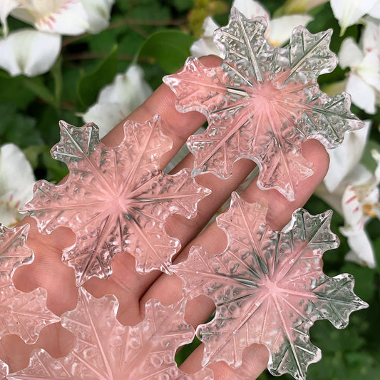 Clear Quartz Frosty Snowflake