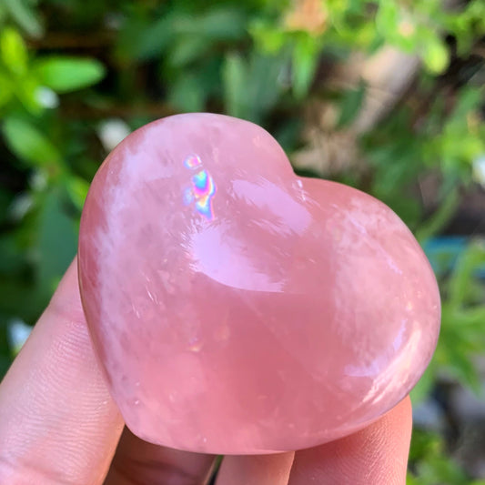 Rose Quartz Palm Hearts