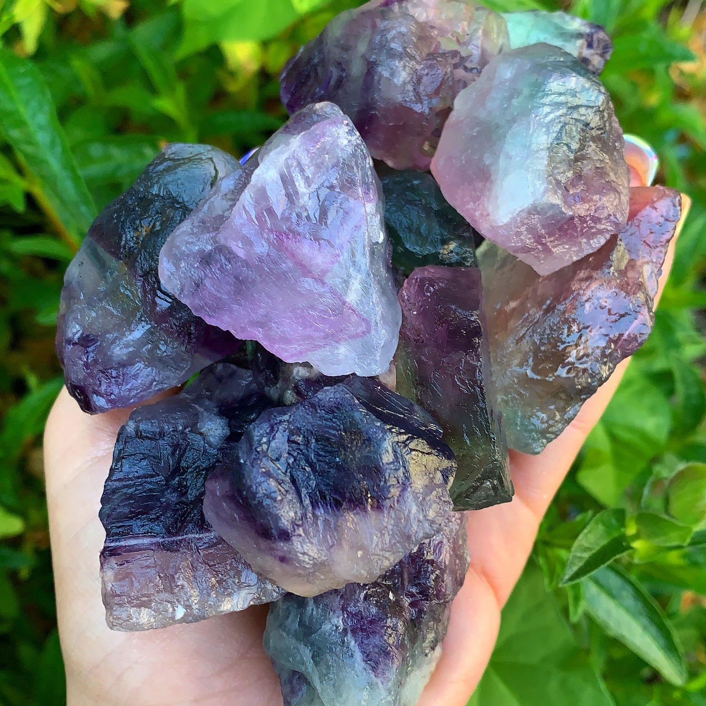 Rainbow Fluorite Rough Crystal