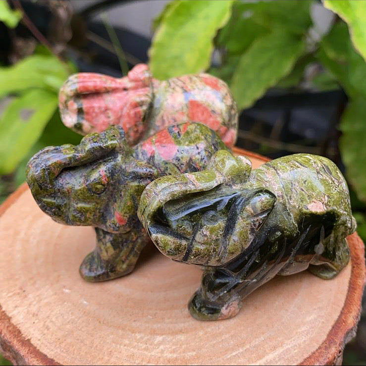 Large Unakite Elephant