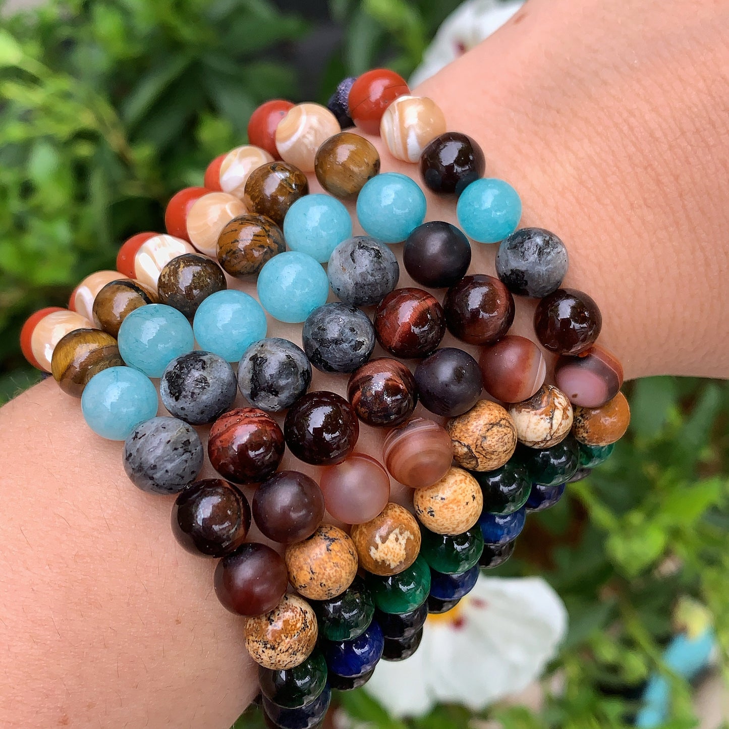 Natural Crystal Solar System Bracelet