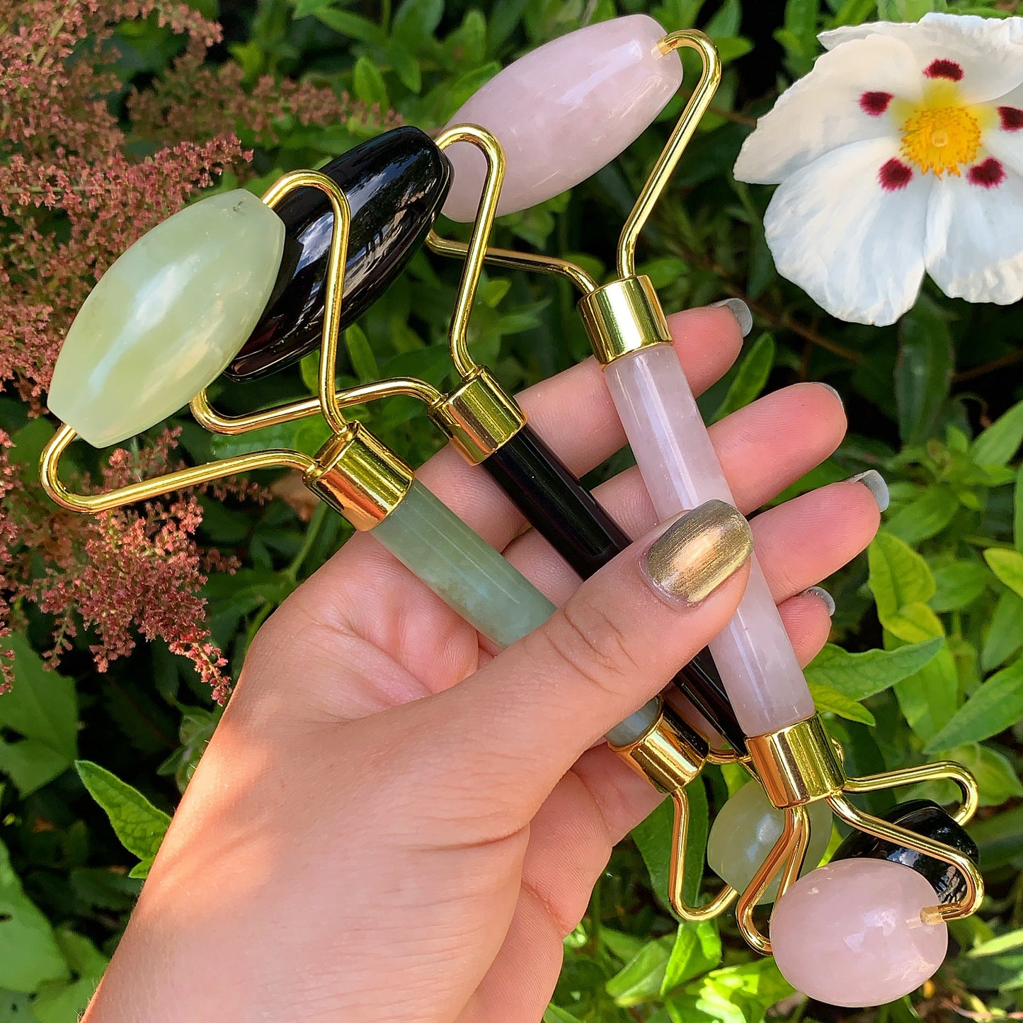 Jade Crystal Face Roller