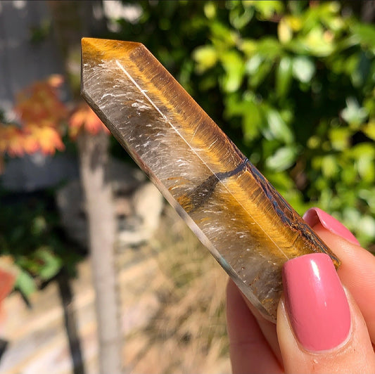 Tigers Eye Crystal Point