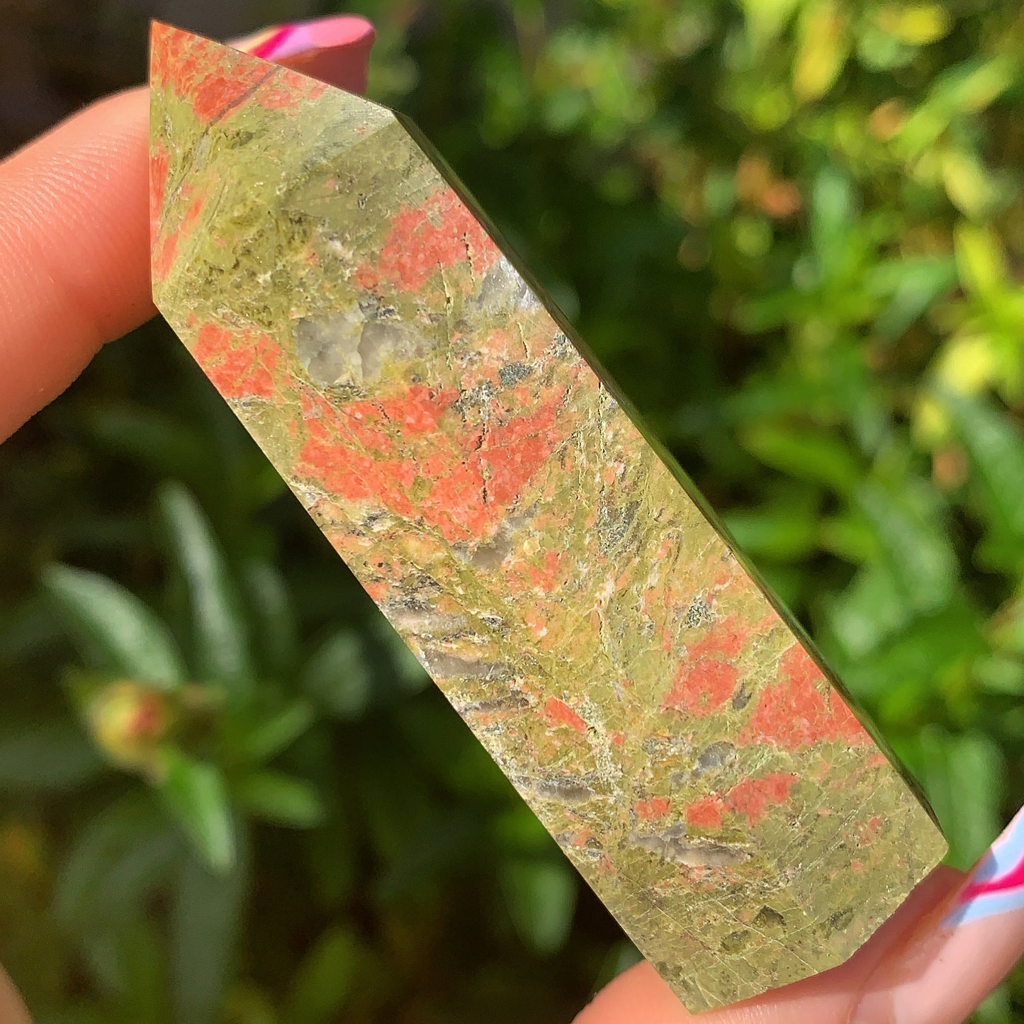 Unakite Crystal Point
