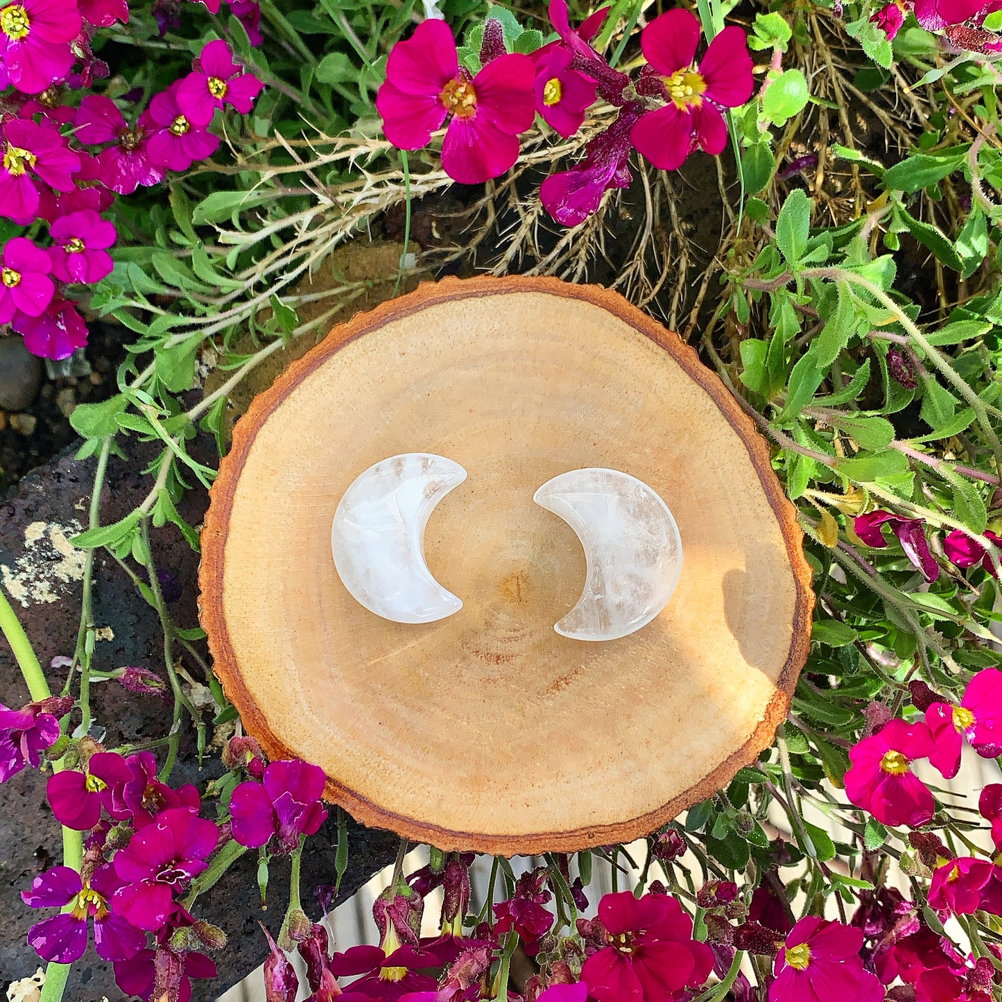 Clear Quartz Moon