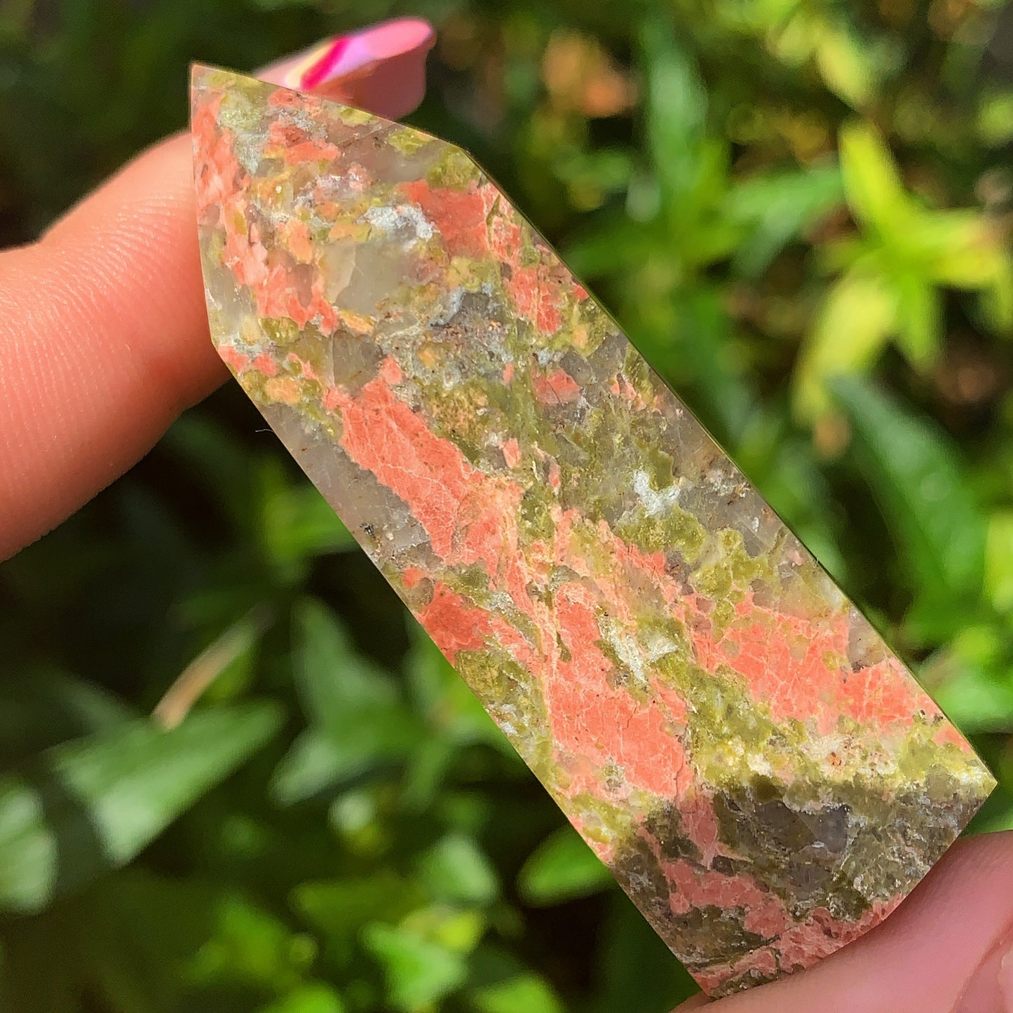 Unakite Crystal Point