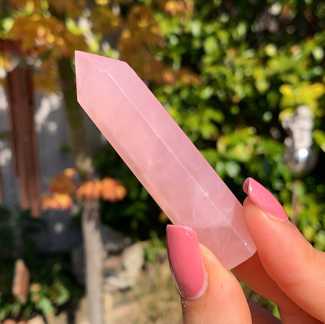 Rose Quartz Crystal Point