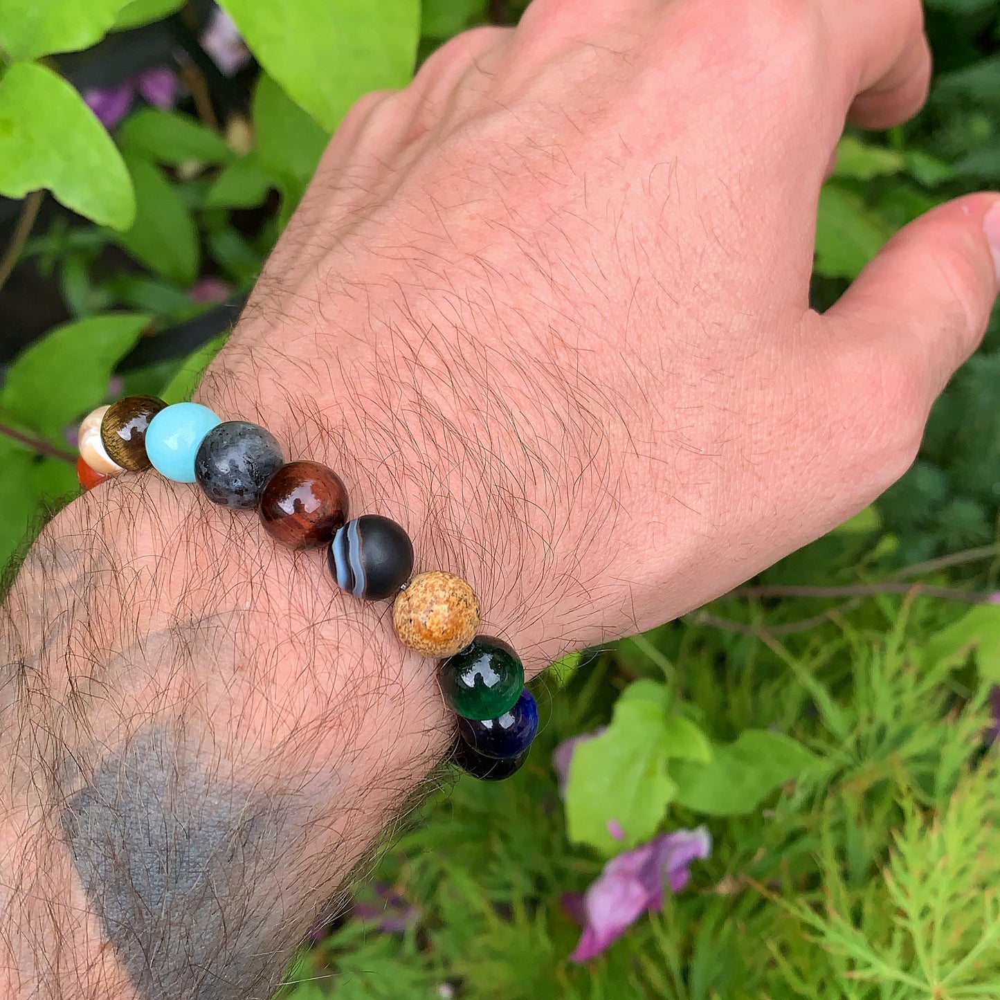 Natural Crystal Solar System Bracelet