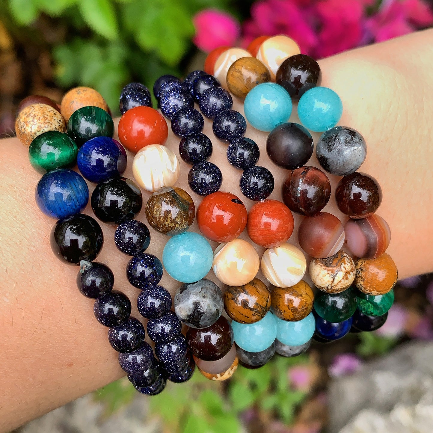 Natural Crystal Solar System Bracelet